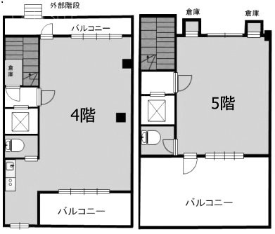 ウェルビル4F～5F 間取り図