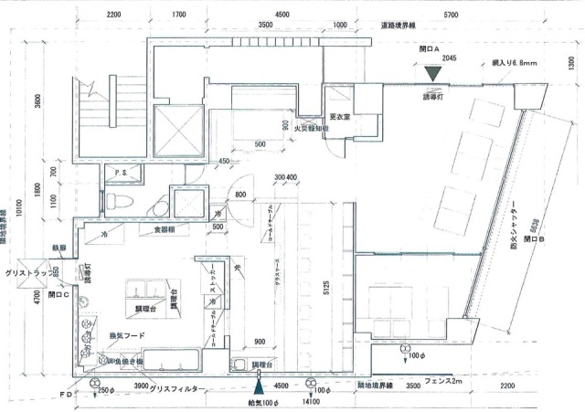 エムジーホールビル1F 間取り図