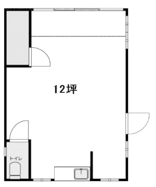 ラビット店舗1F 間取り図