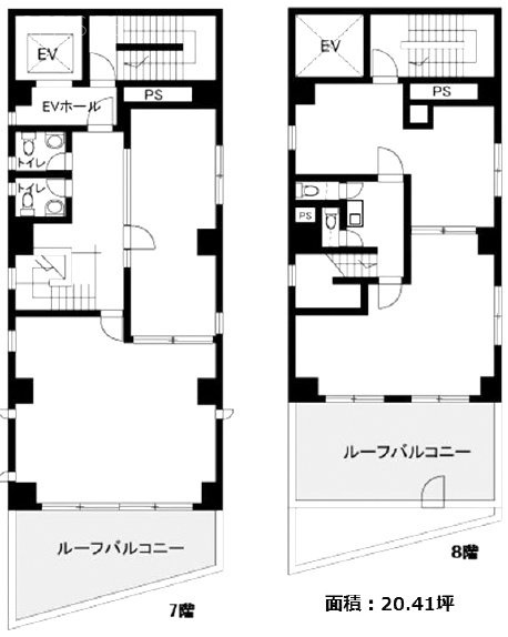 猪子ビル7F～8F 間取り図