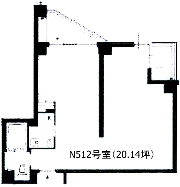 アークヒルズエグゼクティブタワーN512 間取り図