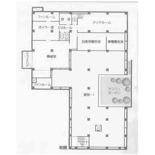 代々木ペアシティビルB1F 間取り図