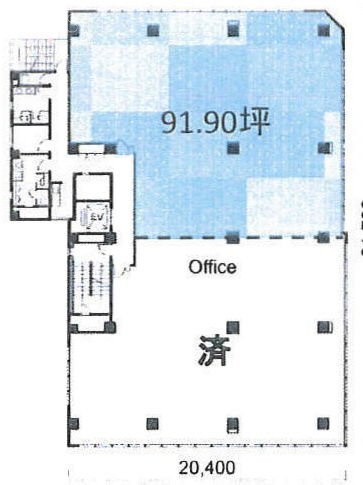 ユニゾ西新橋三丁目ビルA 間取り図