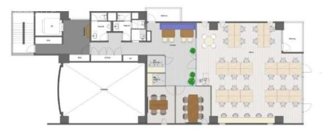 SELAS中目黒8F 間取り図