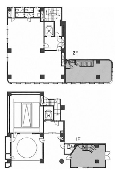 TWG本郷ビル1F～2F 間取り図