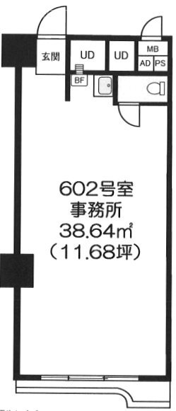 ニュー渋谷コーポラス602 間取り図