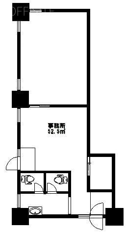 牛込ハイムビル1F 間取り図