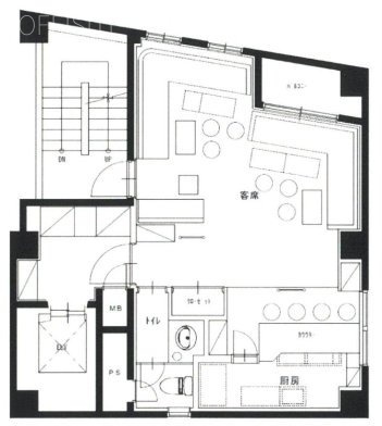 ハニービル4F 間取り図