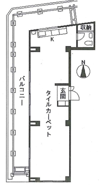 かすがマンション赤坂502 間取り図