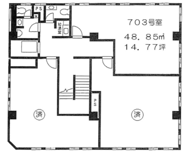 第二東栄ビル703 間取り図