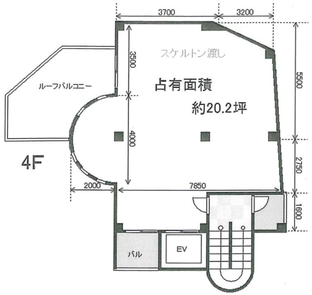 プチモンド四つ木ビル4F 間取り図