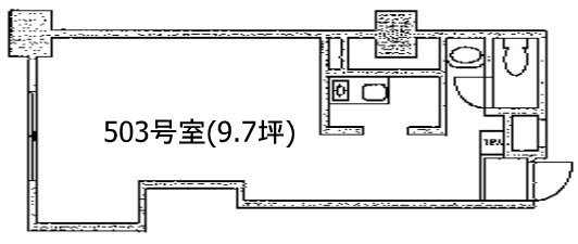 高田馬場ヒルサイドパレス503 間取り図