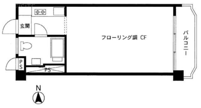 ヴィラ桜丘ビル4F 間取り図