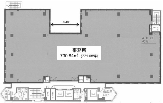 白雉子ビル4F 間取り図