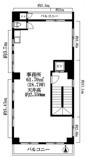 西村ビル3F 間取り図