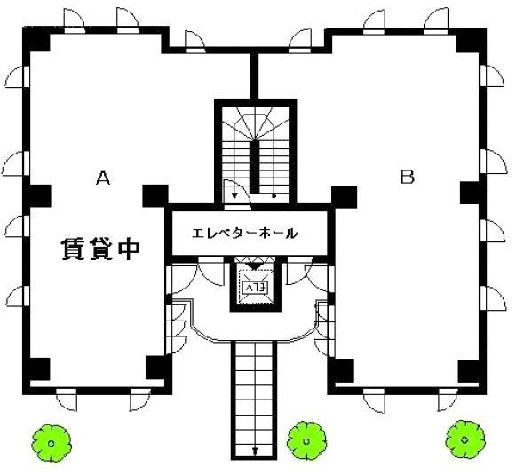 ベルグ大泉ビル2F 間取り図