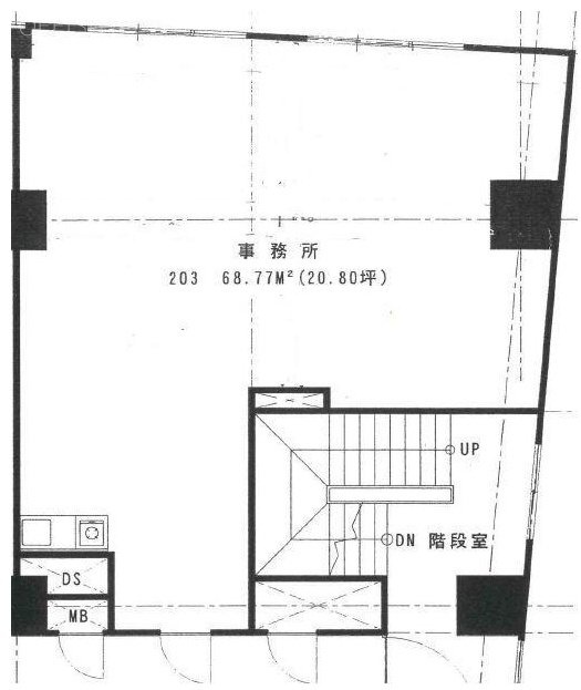 パルムハウス初台203 間取り図