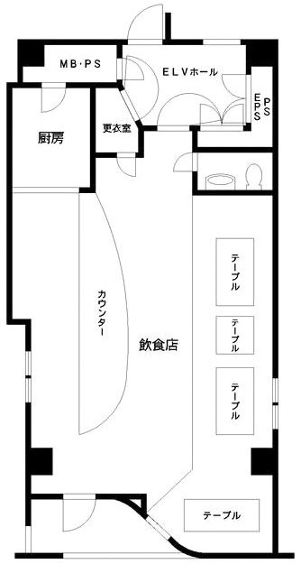 パレカンナイビル2F 間取り図