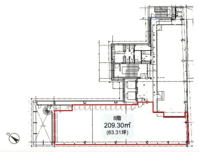 銀座YOMIKOビル801 間取り図