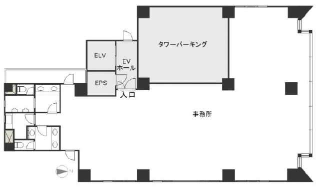 HILLCREST方南町ビル6F 間取り図