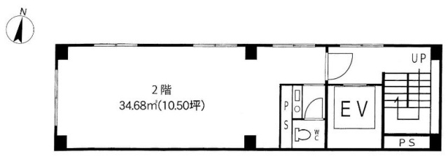 第一共和ビル2F 間取り図