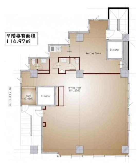 WIND EBISU 3 BLDG.9F 間取り図