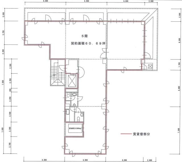 浅草橋1stビル5F 間取り図