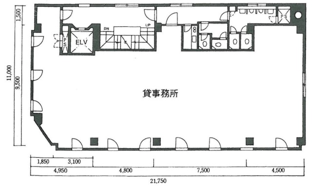 長谷川ビル3F 間取り図
