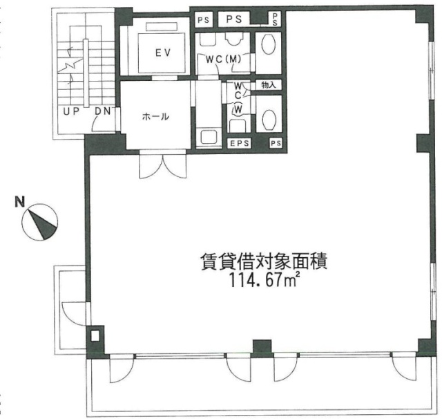 三島ビル5F 間取り図