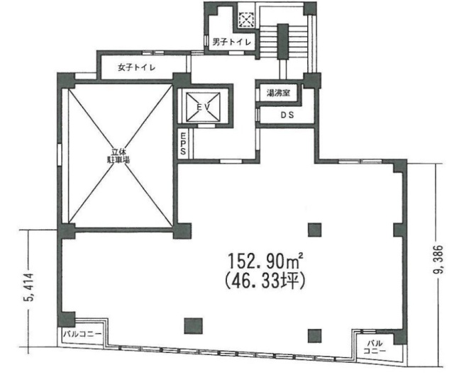 エイチ・アール・ネットビル7F 間取り図