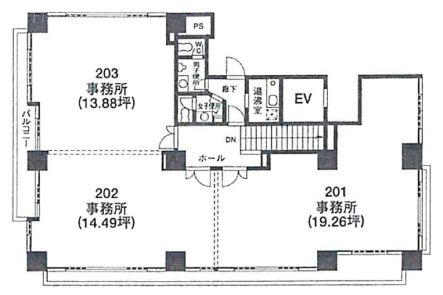 AXIS下町202 間取り図