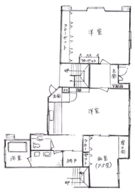 フラッツ東長崎101 間取り図