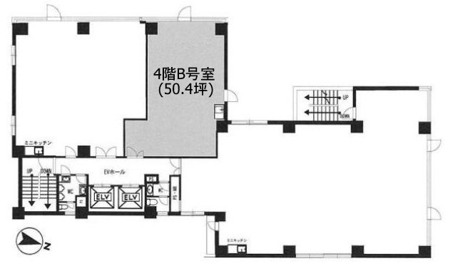 西新宿K-1ビルB 間取り図