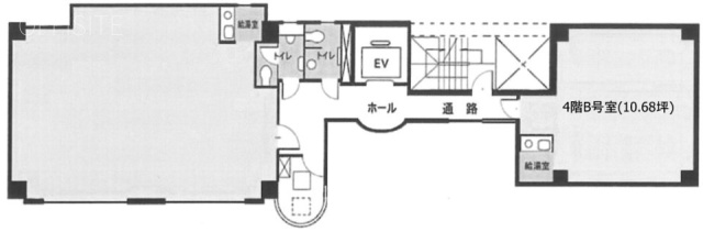 築地高野ビルB 間取り図