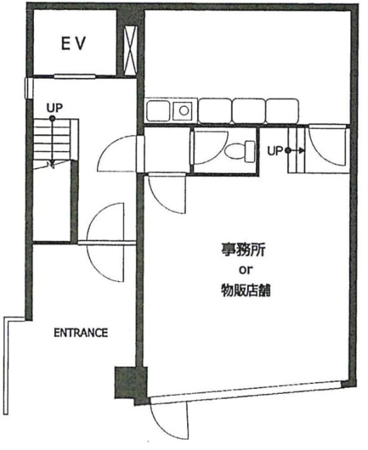 日販ビル1F 間取り図