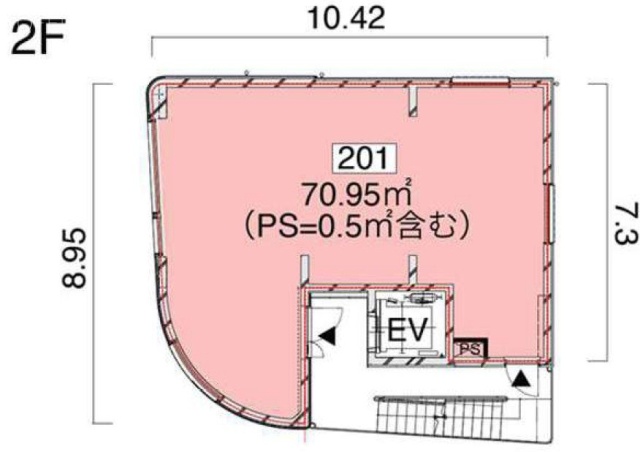 M385ビル201 間取り図