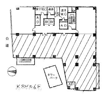 KSビル6F 間取り図