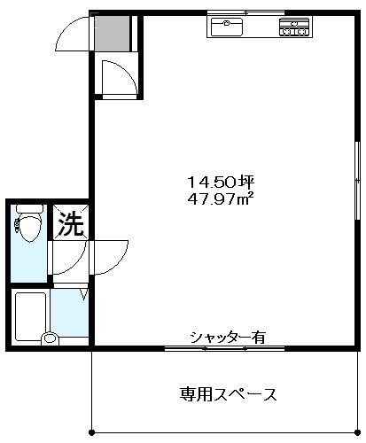 セブンスターハイツ神山町103 間取り図