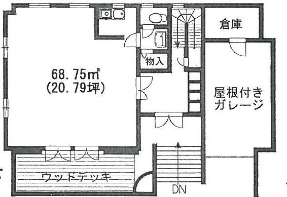 WEST麻布2791ビル1F 間取り図