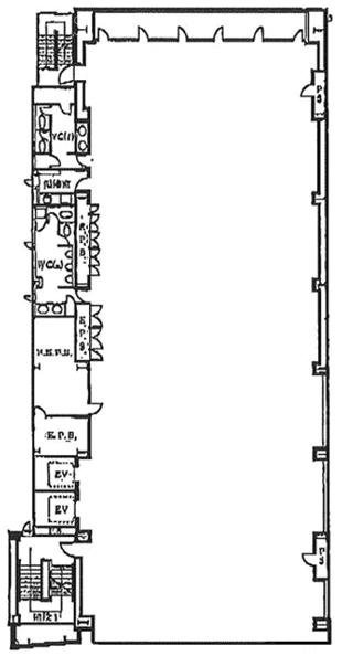 MC(三崎町教会)ビル5F 間取り図