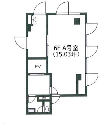 長原ビル6F 間取り図