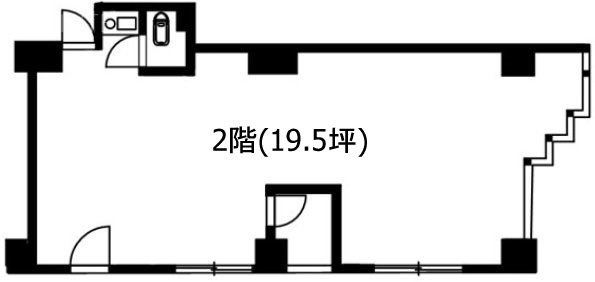 ウィスタリアヨシダビル2F 間取り図