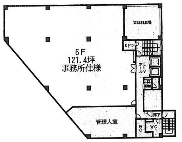 島倉恒産ビル6F 間取り図