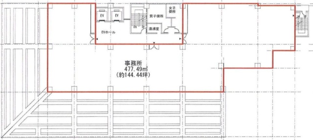 KDX芝大門ビル8F 間取り図