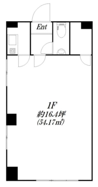 グローリーハイツビル104 間取り図