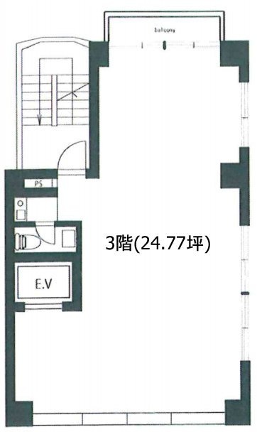 サエグサビル代々木公園3F 間取り図