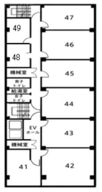 共同ビル小伝馬町44 間取り図