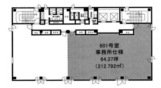 711ビル601 間取り図