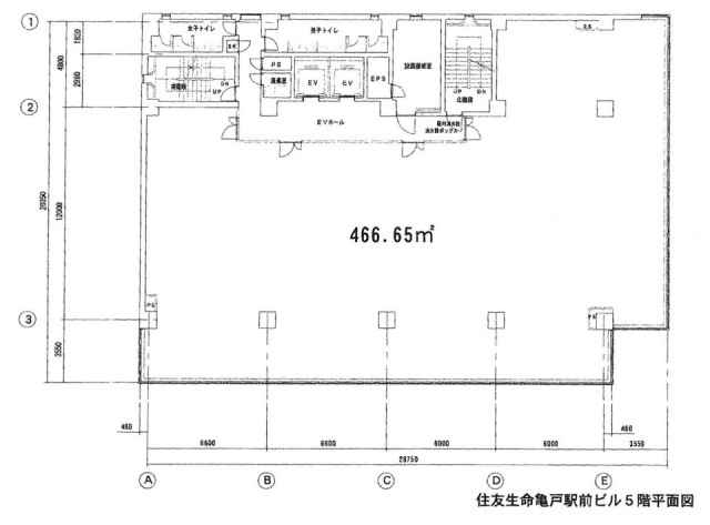 住友生命亀戸駅前ビル5F 間取り図