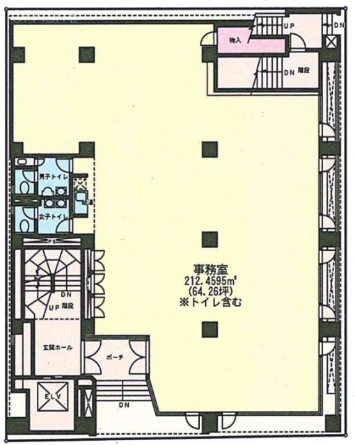 ローズベイ新宿ビル1F 間取り図